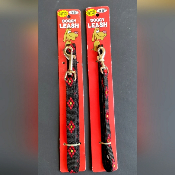 NEW 3-PC Doggie Collar 24", Leashes 48" & 48" Matching Set! Nice Design. Durable - Picture 5 of 14